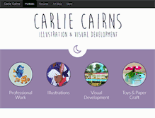 Tablet Screenshot of carliecairns.com